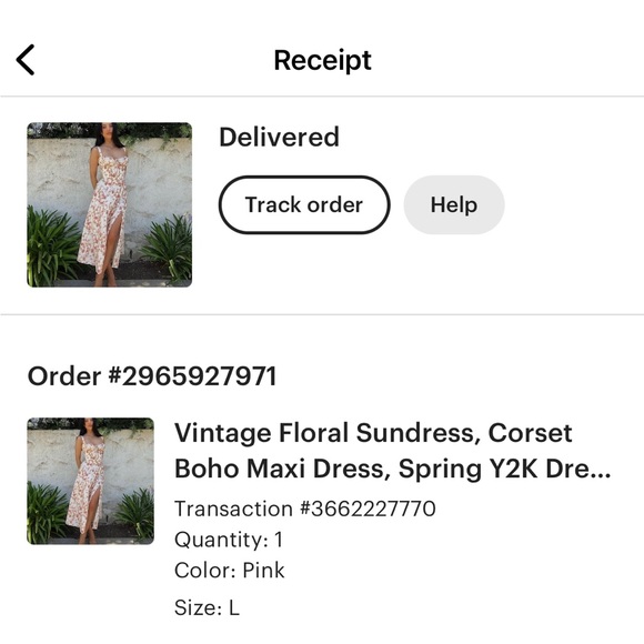 Corset floral dress - Picture 1 of 3